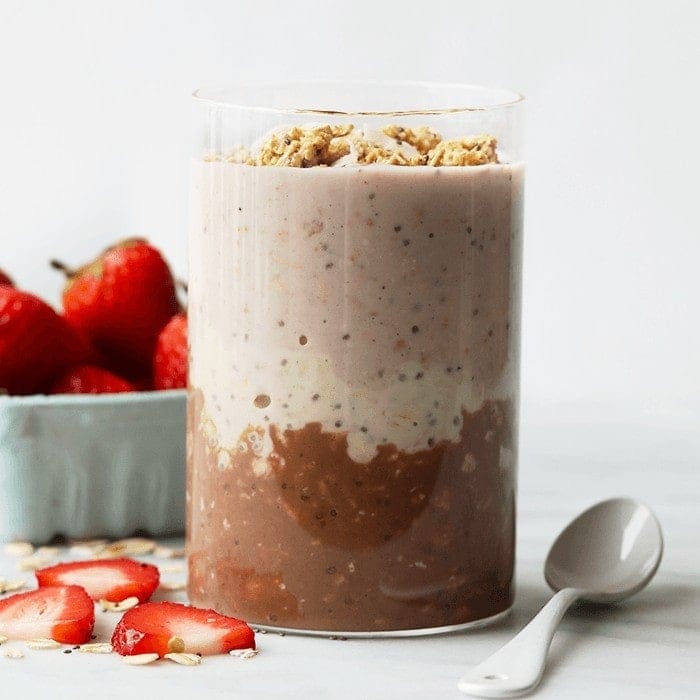 Easy Neapolitan Overnight Oats: Vegan, Gluten-Free & Meal Prep Ready
